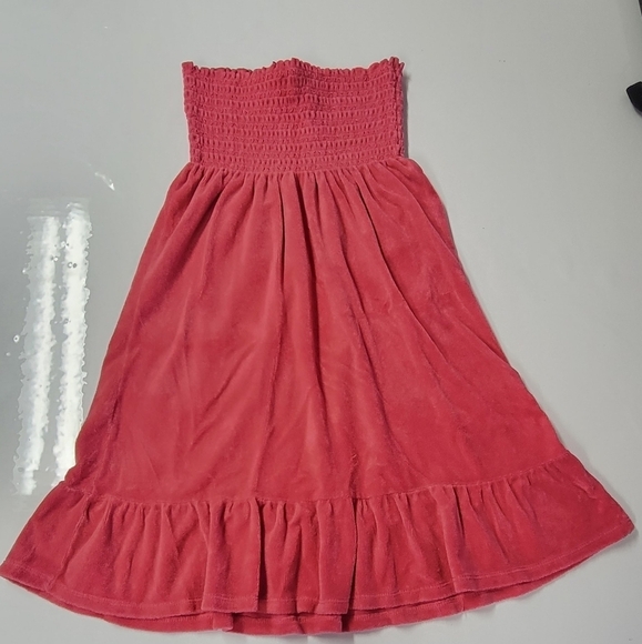 Juicy Couture - ORIGINAL VINTAGE Y2K Terry Cloth Smocked CoverUp- Made in USA - Picture 4 of 6